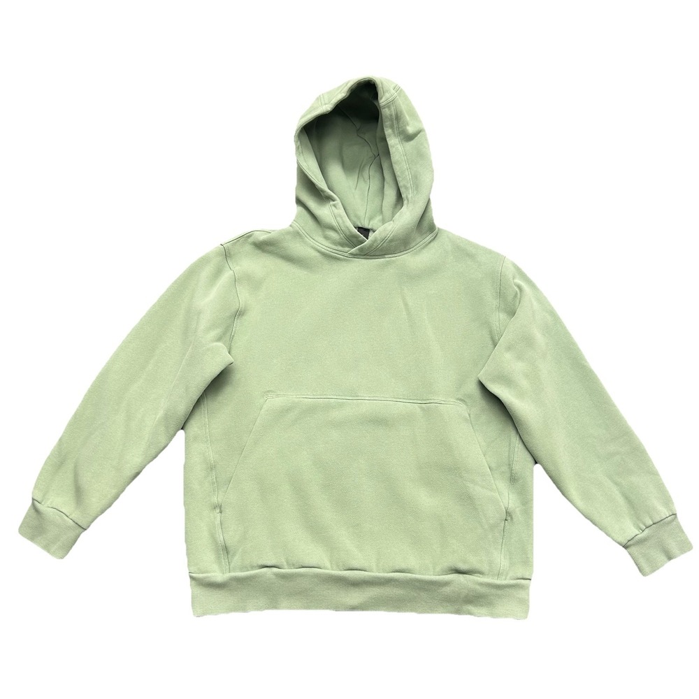 Lululemon Steady State Hoodie Mens XS Sage Green Fleece Pullover Kangaroo Pocket